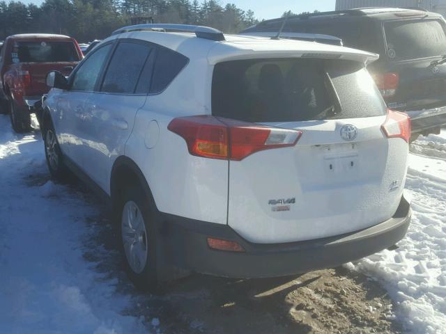 2T3BFREV3FW292313 - 2015 TOYOTA RAV4 LE WHITE photo 3