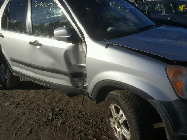 JHLRD78852C045017 - 2002 HONDA CR-V EX GRAY photo 9