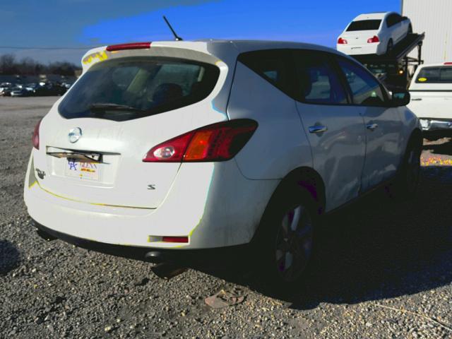 JN8AZ18U19W027262 - 2009 NISSAN MURANO S SILVER photo 4