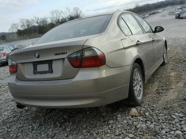 WBAVA33587KX76979 - 2007 BMW 328 I BEIGE photo 4