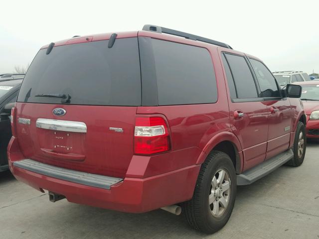 1FMFU15598LA03042 - 2008 FORD EXPEDITION BURGUNDY photo 4