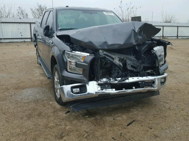 1FTEW1CF0HFA25323 - 2017 FORD F150 SUPER GRAY photo 1