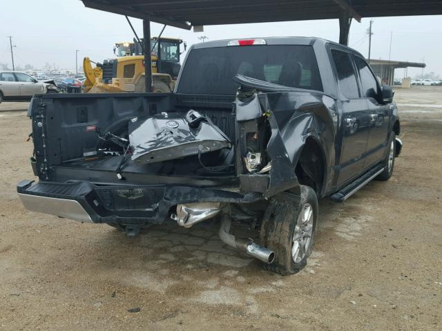 1FTEW1CF0HFA25323 - 2017 FORD F150 SUPER GRAY photo 4