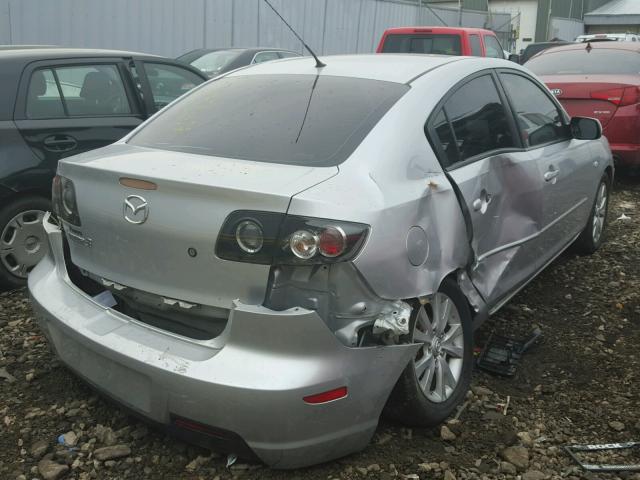 JM1BK32F771647389 - 2007 MAZDA 3 I SILVER photo 4