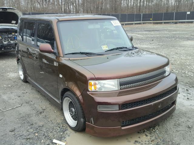 JTLKT334464122737 - 2006 TOYOTA SCION XB BROWN photo 1