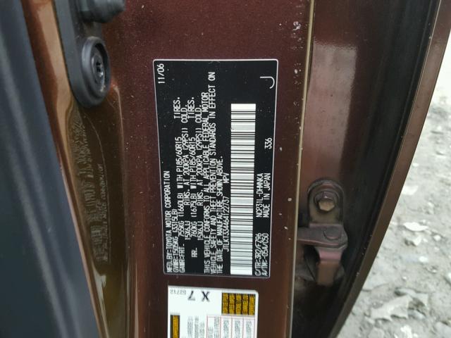 JTLKT334464122737 - 2006 TOYOTA SCION XB 棕色 照片 10