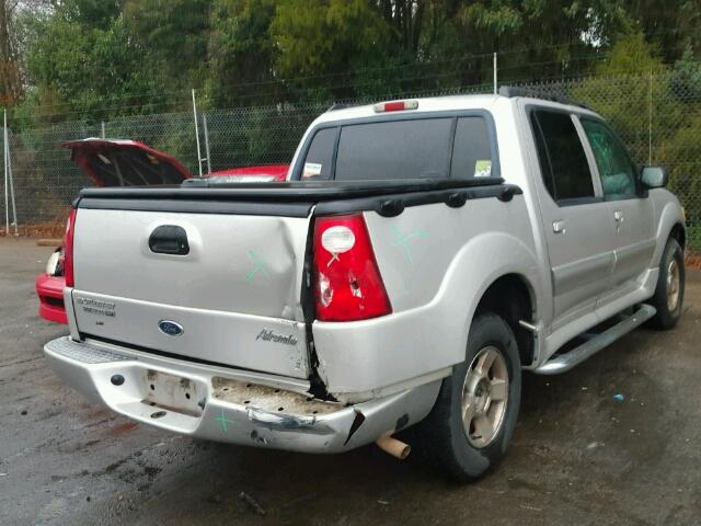 1FMDU77K04UA83641 - 2004 FORD EXPLORER S SILVER photo 4