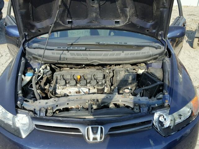 2HGFG12658H511791 - 2008 HONDA CIVIC LX BLUE photo 7