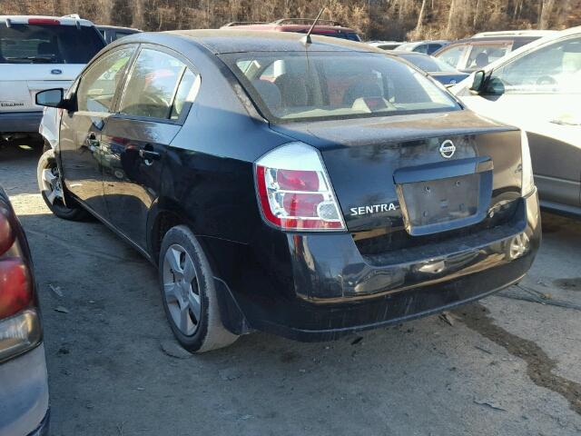 3N1AB61E38L756628 - 2008 NISSAN SENTRA 2.0 BLACK photo 3