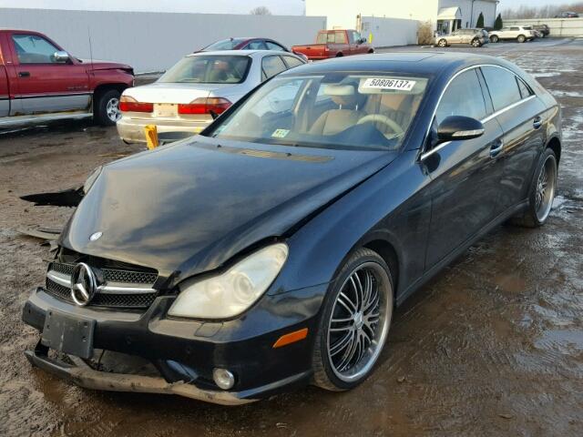 WDDDJ75X66A024566 - 2006 MERCEDES-BENZ CLS 500C BLACK photo 2