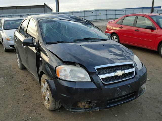 KL1TG56658B021029 - 2008 CHEVROLET AVEO LT BLACK photo 1