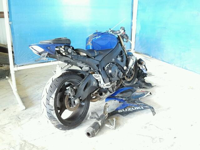 JS1GN7DA372110335 - 2007 SUZUKI GSX-R600 BLUE photo 4