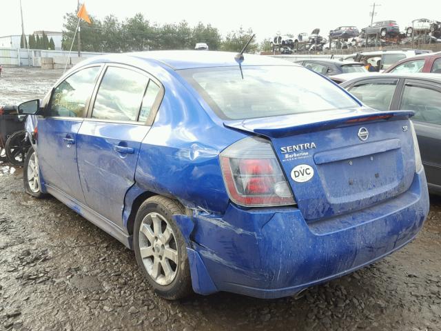 3N1AB6AP5BL630442 - 2011 NISSAN SENTRA 2.0 BLUE photo 3