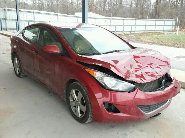 KMHDH4AE9CU186822 - 2012 HYUNDAI ELANTRA GL RED photo 1