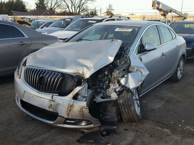 1G4PS5SK2E4198113 - 2014 BUICK VERANO GRAY photo 2