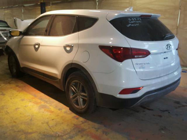 5XYZTDLB1HG441497 - 2017 HYUNDAI SANTA FE S WHITE photo 3