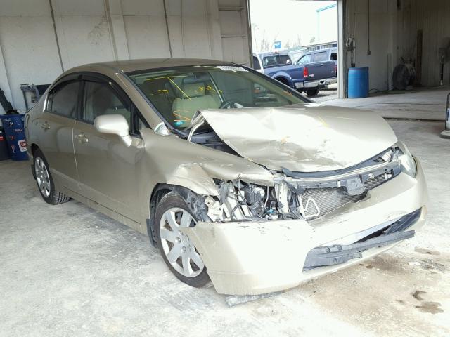 1HGFA16598L104529 - 2008 HONDA CIVIC LX TAN photo 1