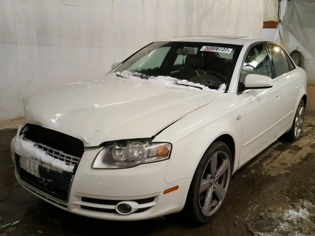 WAUDF78E55A523229 - 2005 AUDI A4 2.0T QU WHITE photo 2