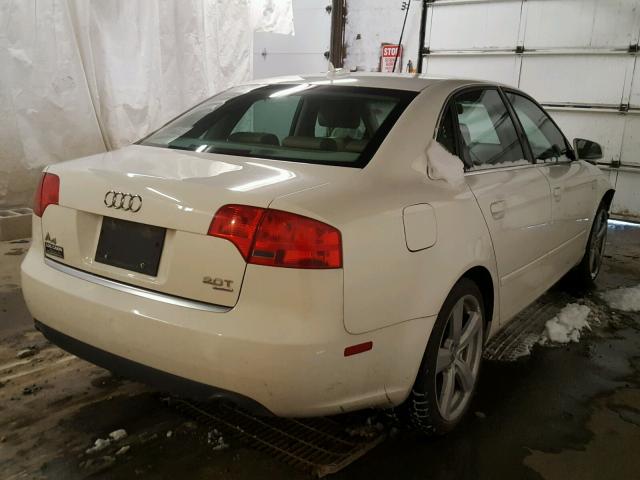 WAUDF78E55A523229 - 2005 AUDI A4 2.0T QU WHITE photo 4