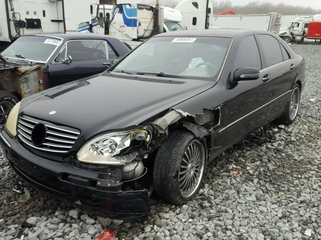 WDBNG70J42A266961 - 2002 MERCEDES-BENZ S 430 BLACK photo 2