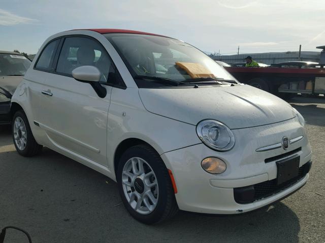 3C3CFFDR8DT648934 - 2013 FIAT 500 POP WHITE photo 1