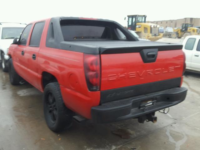 3GNEC13TX3G277626 - 2003 CHEVROLET AVALANCHE RED photo 3