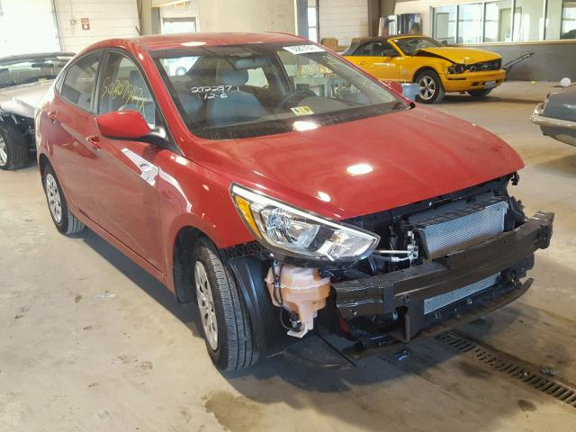 KMHCT4AE4HU320895 - 2017 HYUNDAI ACCENT SE RED photo 1