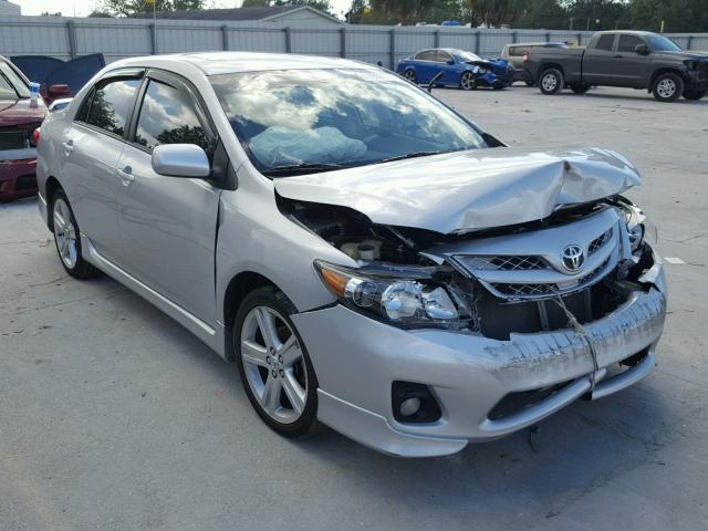 5YFBU4EE1DP144399 - 2013 TOYOTA COROLLA BA SILVER photo 1