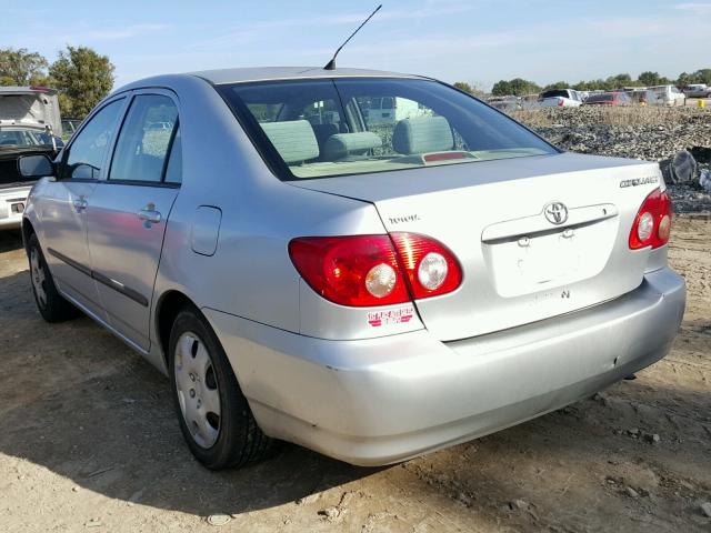 JTDBR32E060065786 - 2006 TOYOTA COROLLA CE SILVER photo 3