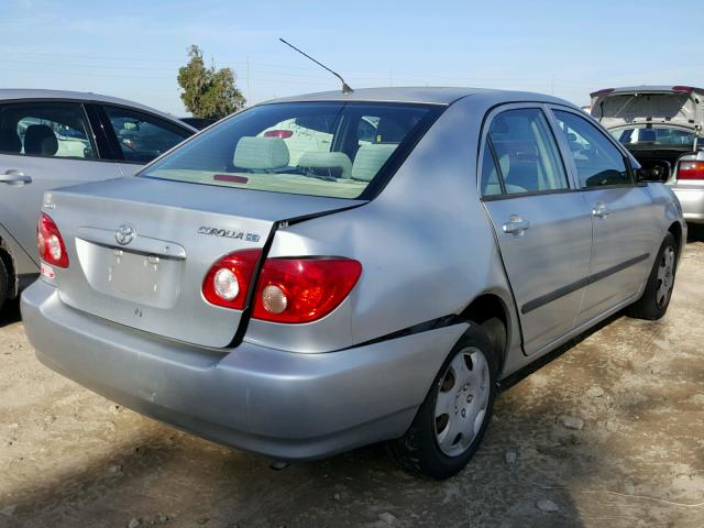 JTDBR32E060065786 - 2006 TOYOTA COROLLA CE SILVER photo 4