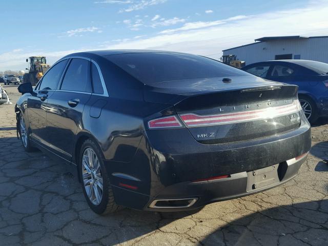 3LN6L2GK4FR618768 - 2015 LINCOLN MKZ BLACK photo 3