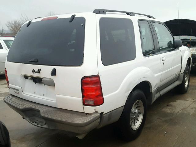 1FMYU70EX1UB87040 - 2001 FORD EXPLORER S WHITE photo 4