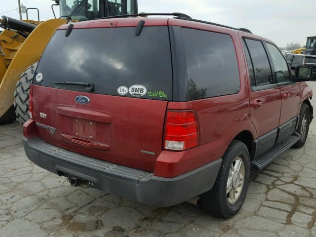 1FMPU16L14LA62291 - 2004 FORD EXPEDITION RED photo 4