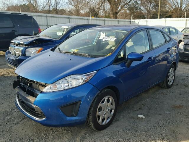 3FADP4AJ0BM142219 - 2011 FORD FIESTA S BLUE photo 2