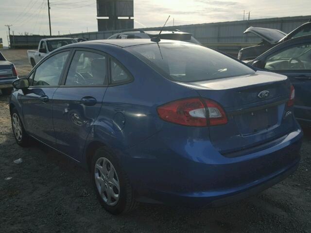 3FADP4AJ0BM142219 - 2011 FORD FIESTA S BLUE photo 3