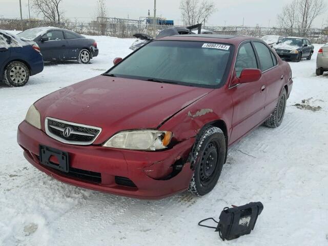 19UUA5665YA800551 - 2000 ACURA 3.2TL RED photo 2