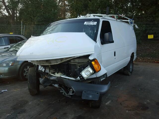 1FTNE24L95HA67521 - 2005 FORD ECONOLINE WHITE photo 2