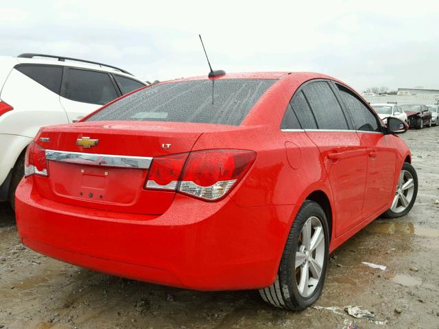 1G1PE5SBXF7289246 - 2015 CHEVROLET CRUZE LT RED photo 4