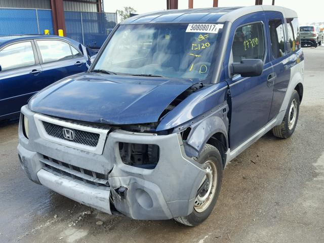 5J6YH18243L015346 - 2003 HONDA ELEMENT DX BLUE photo 2