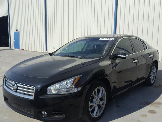 1N4AA5AP1EC489319 - 2014 NISSAN MAXIMA S BLACK photo 2