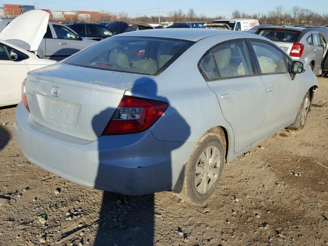 19XFB2F50CE032557 - 2012 HONDA CIVIC LX SILVER photo 4