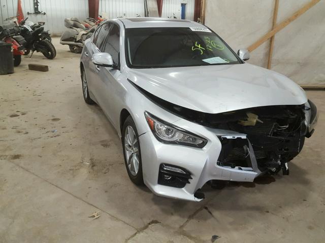 JN1BV7AR2EM692541 - 2014 INFINITI Q50 BASE Gris foto 1