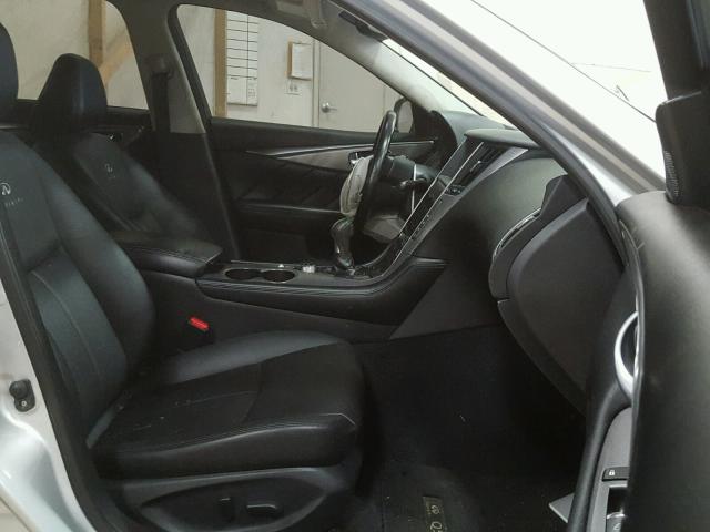 JN1BV7AR2EM692541 - 2014 INFINITI Q50 BASE Gris foto 5