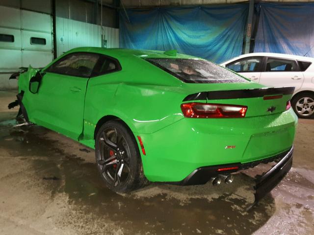 1G1FE1R76H0209538 - 2017 CHEVROLET CAMARO SS GREEN photo 3