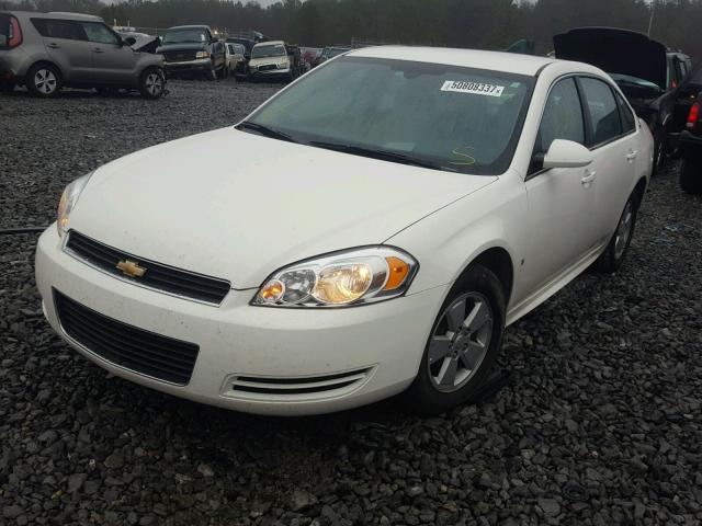 2G1WT57K291266314 - 2009 CHEVROLET IMPALA 1LT WHITE photo 2