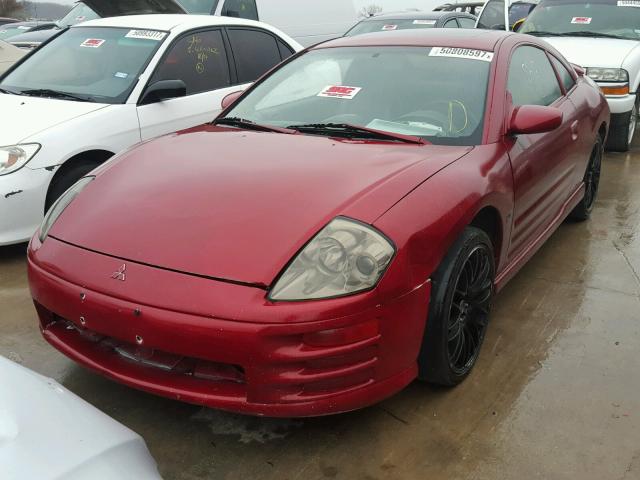 4A3AC84L8YE002041 - 2000 MITSUBISHI ECLIPSE GT MAROON photo 2