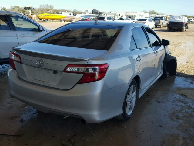 4T1BF1FK7CU015304 - 2012 TOYOTA CAMRY BASE SILVER photo 4