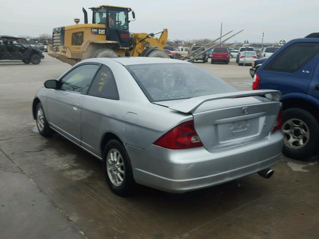 1HGEM21542L039791 - 2002 HONDA CIVIC LX SILVER photo 3