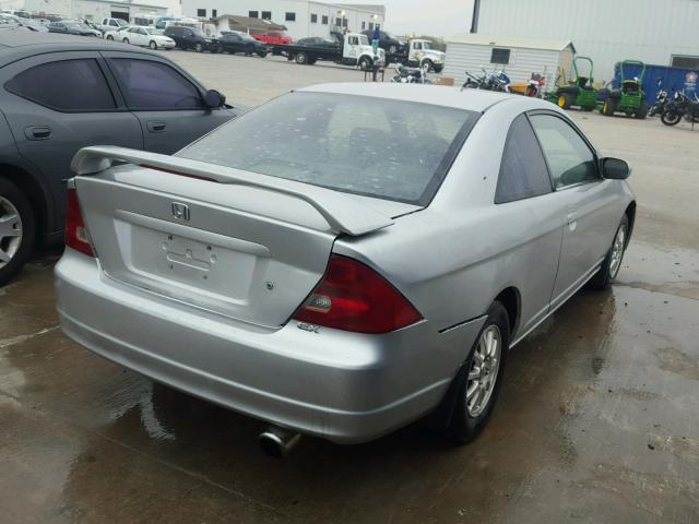 1HGEM21542L039791 - 2002 HONDA CIVIC LX SILVER photo 4