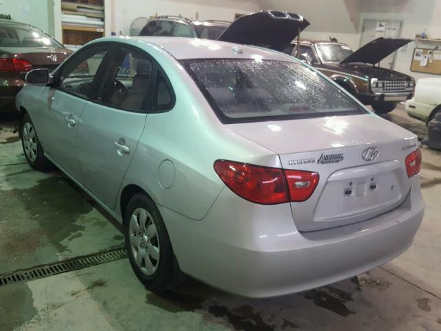 KMHDU46DX7U143348 - 2007 HYUNDAI ELANTRA GL SILVER photo 3